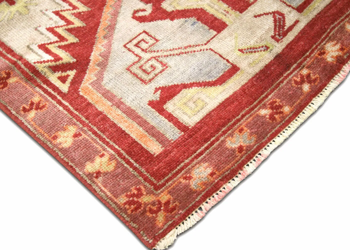 1960s Turkish Oushak Runner - 2'7"x12'11" - Nalbandian - Red