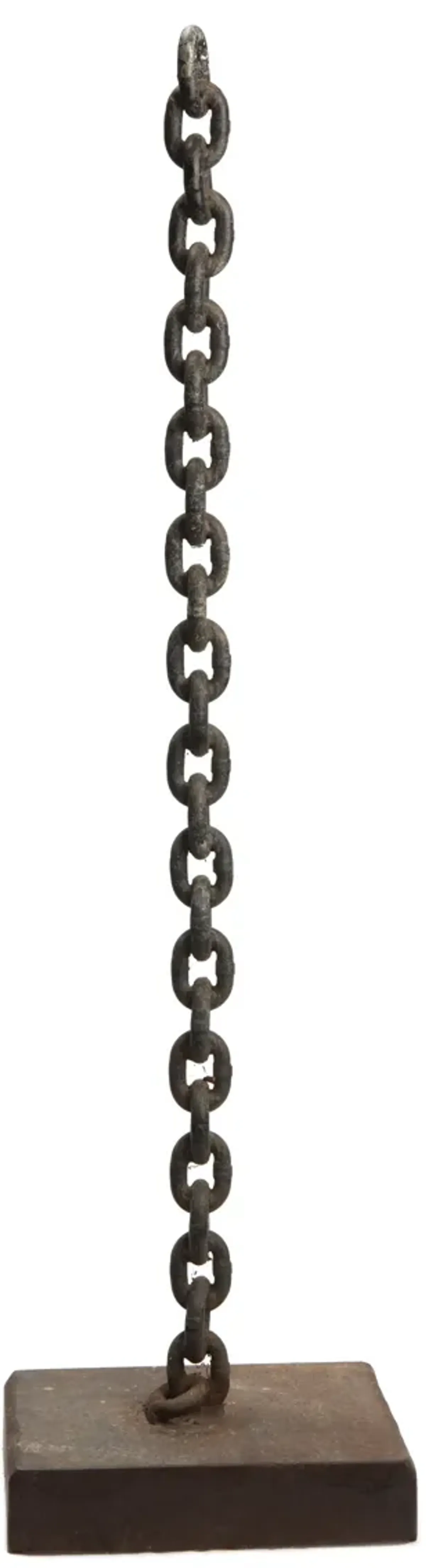 Mounted Brutalist Chain Defies Gravity - Fleur de Lex Antiques - Black