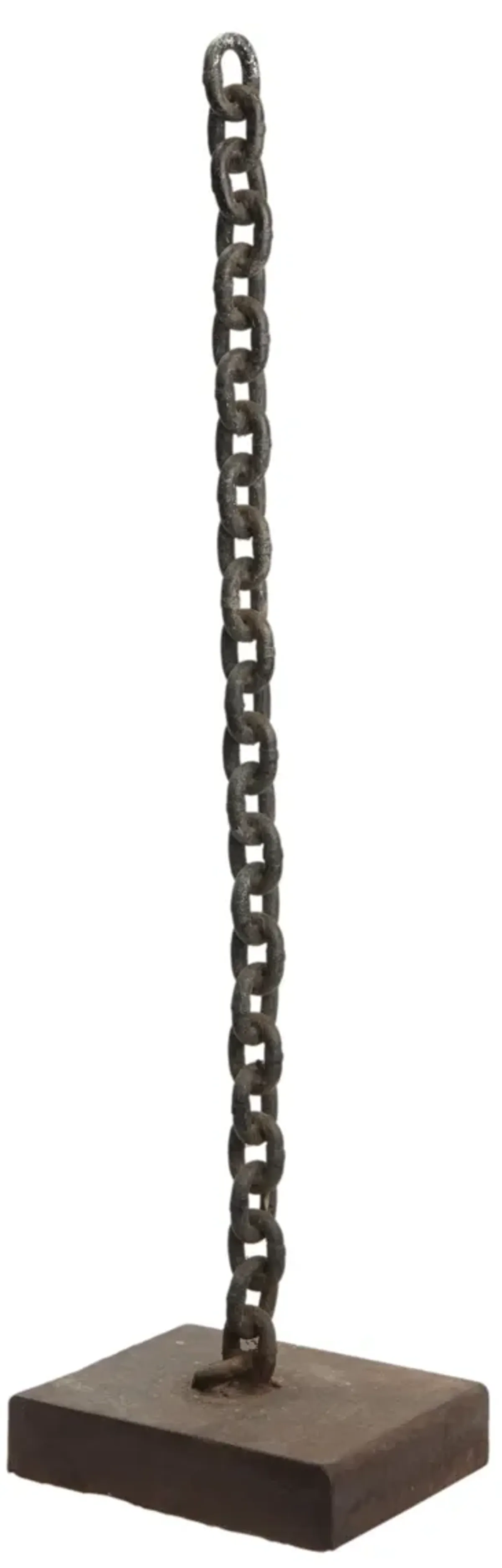 Mounted Brutalist Chain Defies Gravity - Fleur de Lex Antiques - Black