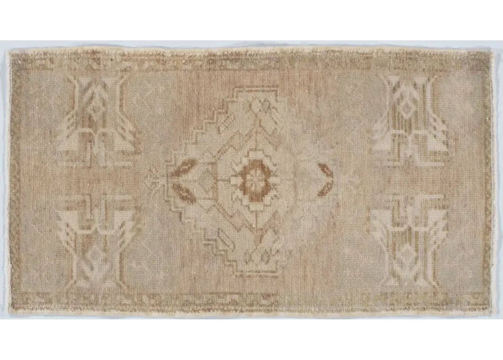 Turkish Yastik Rug 1'6 X 2'10 - Beige - Beige