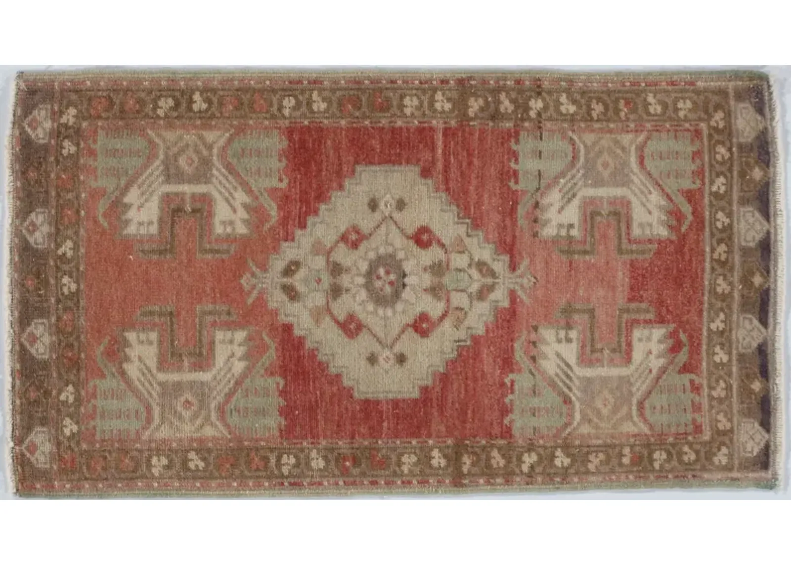 Turkish Yastik Rug 1'7 X 2'10 - Brown - Brown