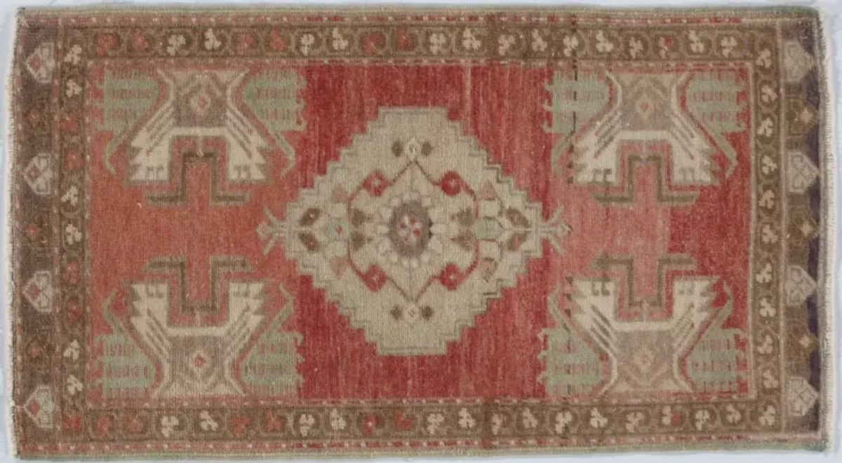 Turkish Yastik Rug 1'7 X 2'10 - Brown - Brown