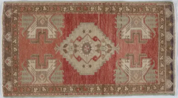 Turkish Yastik Rug 1'7 X 2'10 - Brown - Brown