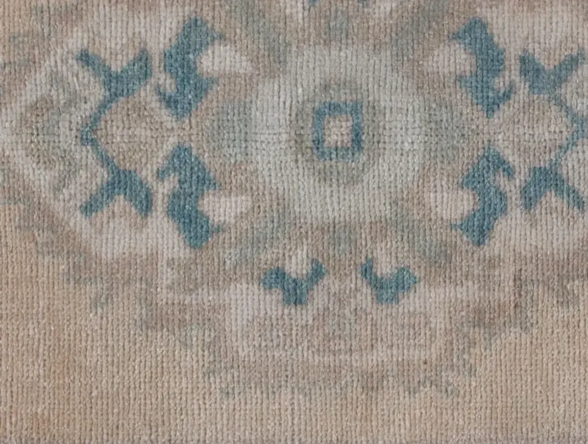 Turkish Yastik Area Rug 1'10 X 2'11 - Beige - Beige