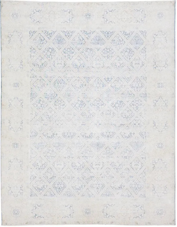 Antique Persian Kerman Rug 9'8" x 12'3" - Apadana - Blue - Blue