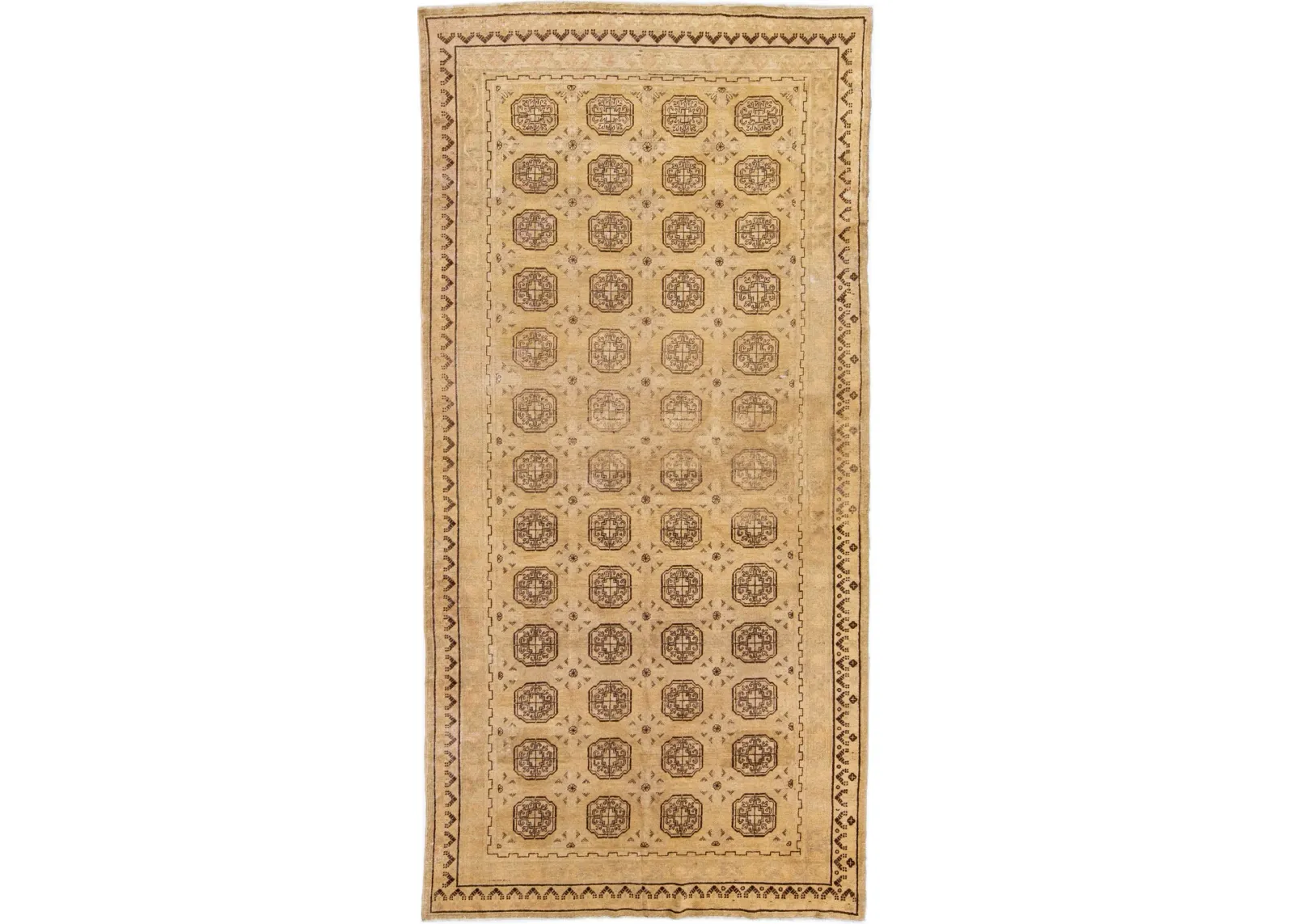 Antique Persian Khotan Rug - Apadana - Gold - Gold