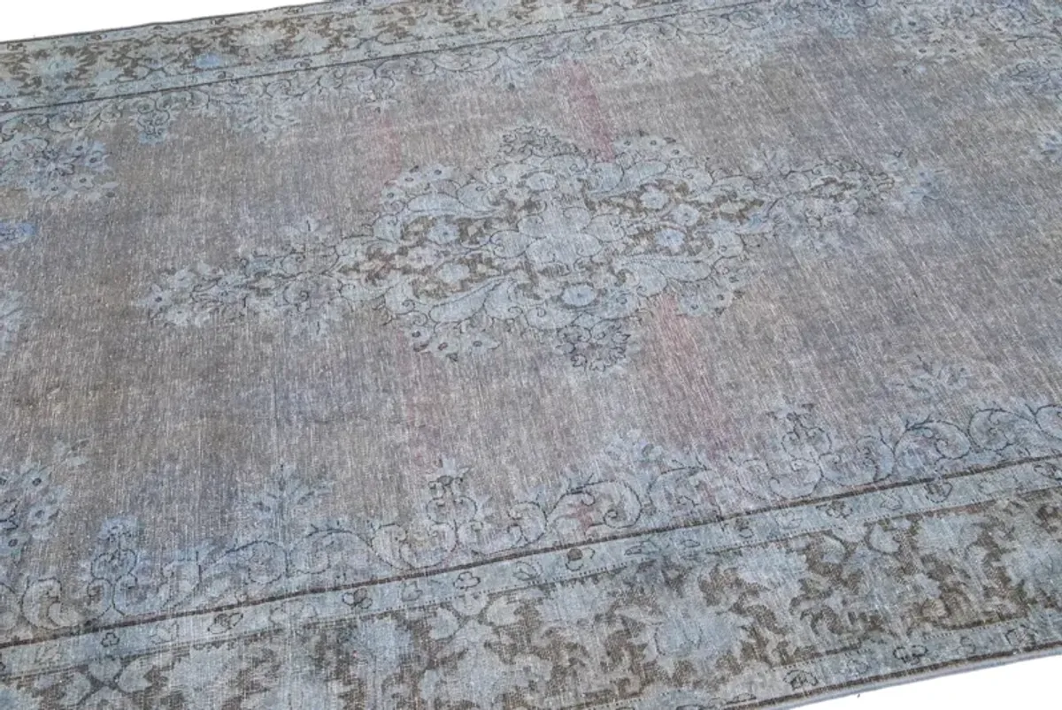 Vintage Persian Overdyed Rug - Apadana - Gray - Gray