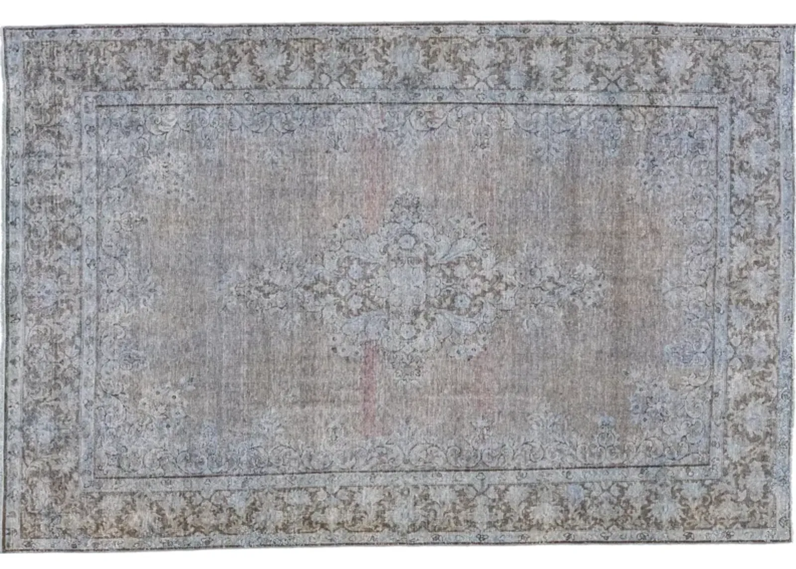 Vintage Persian Overdyed Rug - Apadana - Gray - Gray