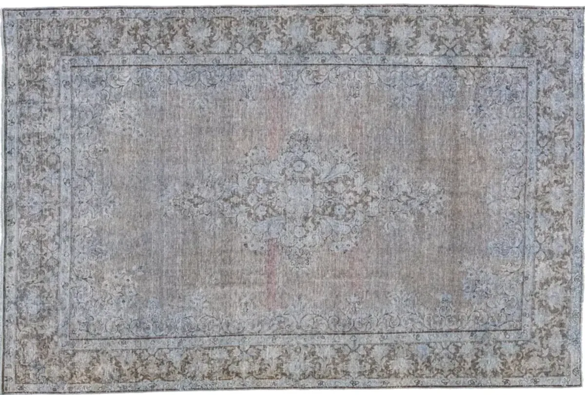 Vintage Persian Overdyed Rug - Apadana - Gray - Gray