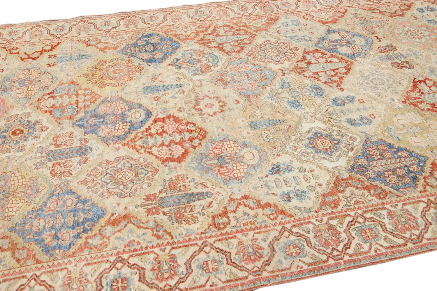 Antique Persian Sultanabad Rug - Apadana - Beige - Beige