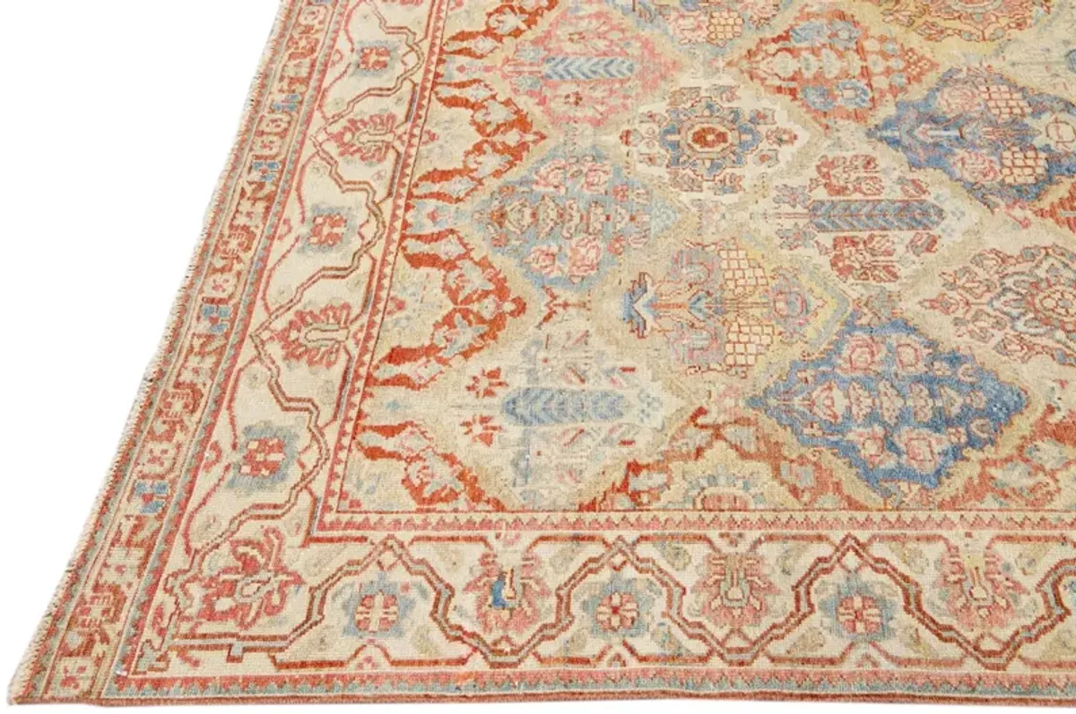 Antique Persian Sultanabad Rug - Apadana - Beige - Beige