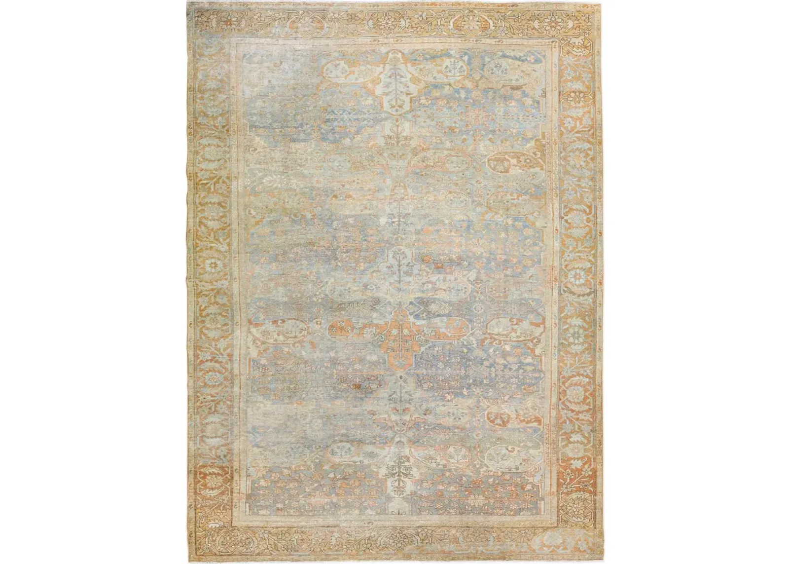 Antique Persian Sultanabad Rug - Apadana - Blue - Blue