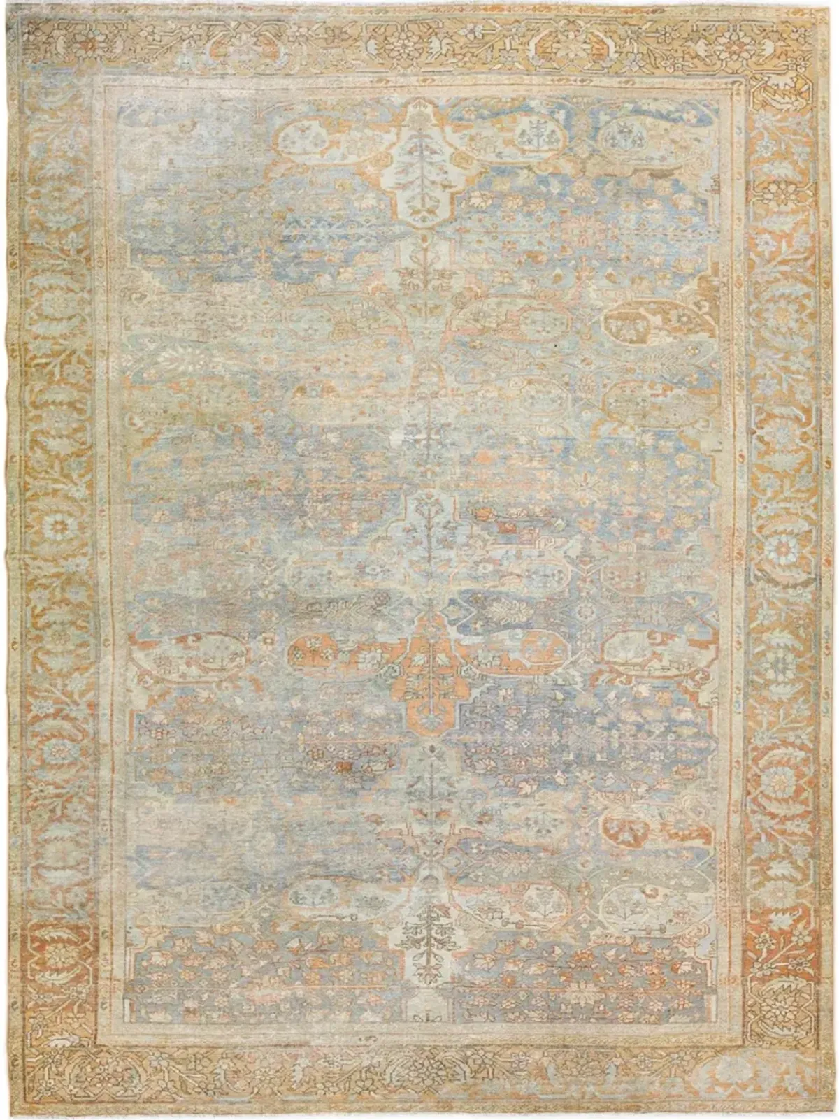 Antique Persian Sultanabad Rug - Apadana - Blue - Blue