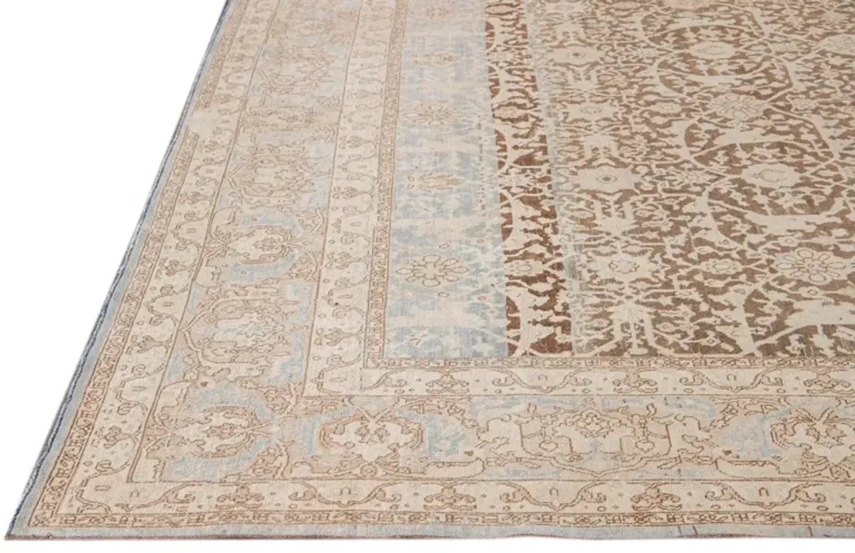 Antique Persian Malayer Rug - Apadana - Brown - Brown