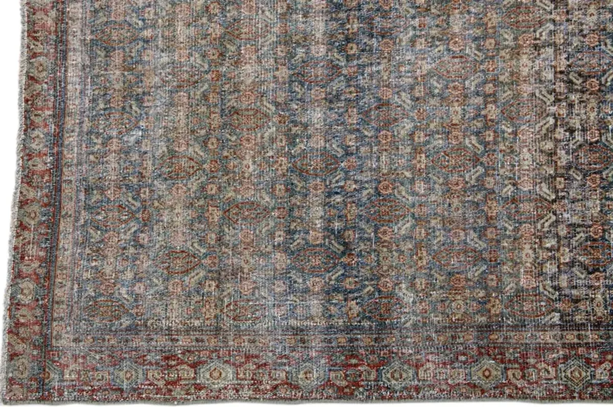 Antique Persian Malayer Rug - Apadana - Blue - Blue