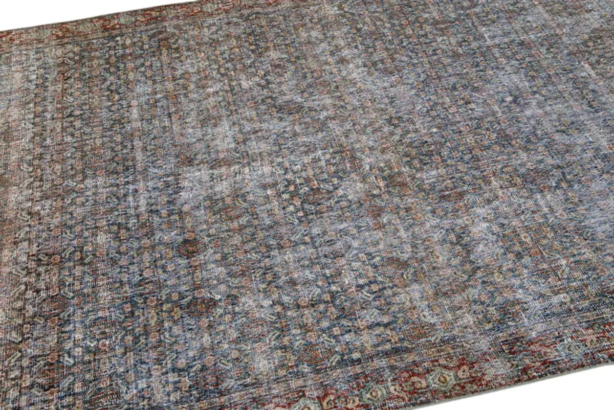 Antique Persian Malayer Rug - Apadana - Blue - Blue