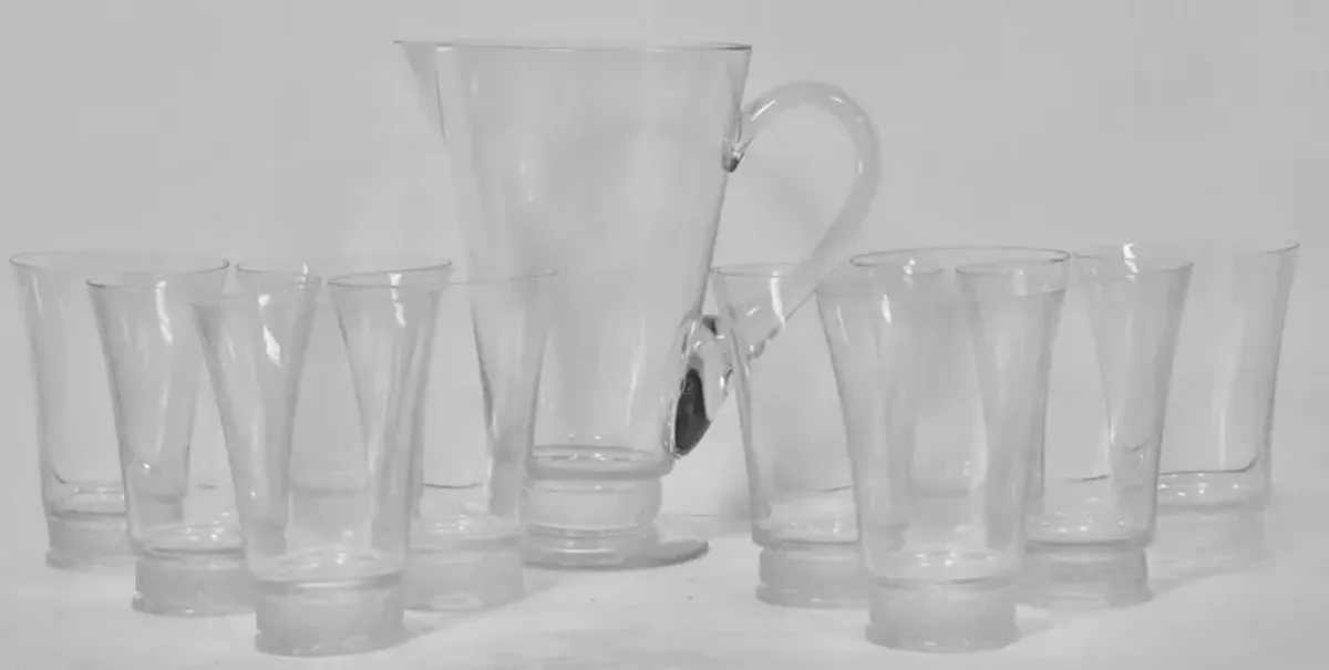 Lalique French Art Deco Iced Tea Set - The Emporium Ltd. - Clear