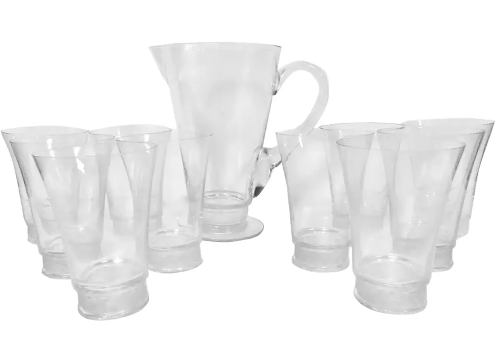 Lalique French Art Deco Iced Tea Set - The Emporium Ltd. - Clear