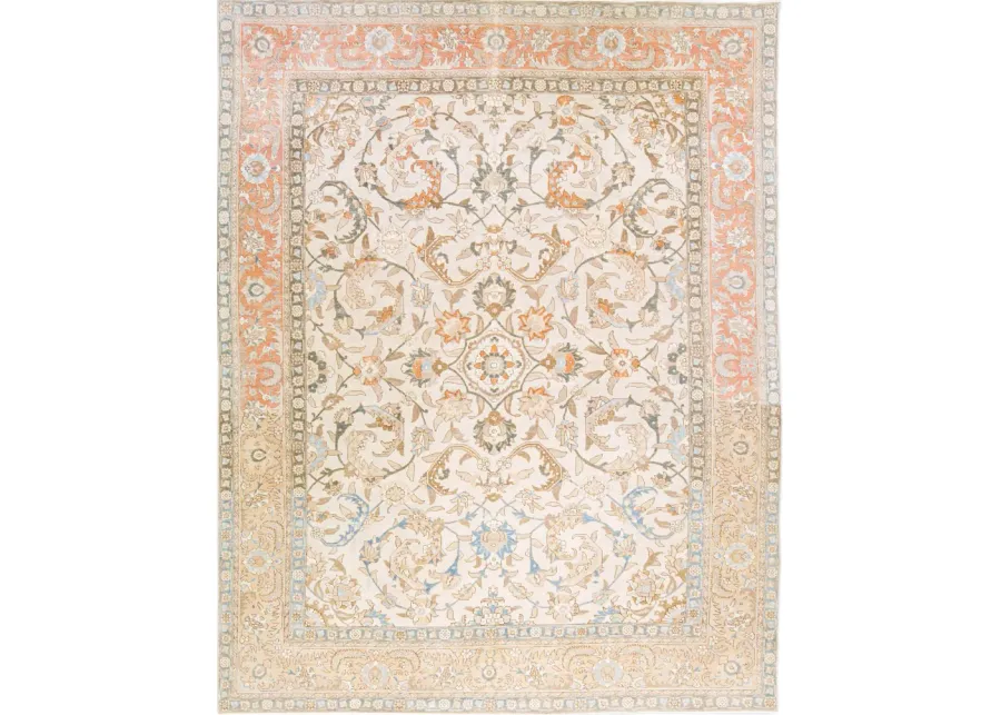 Antique Persian Tabriz Rug - Apadana - Beige - Beige