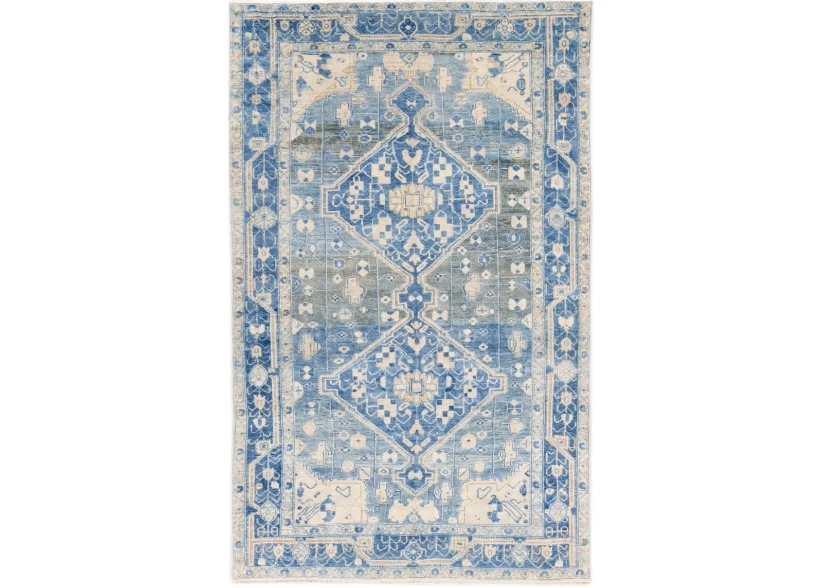 Antique Persian Malayer Rug - Apadana - Blue - Blue