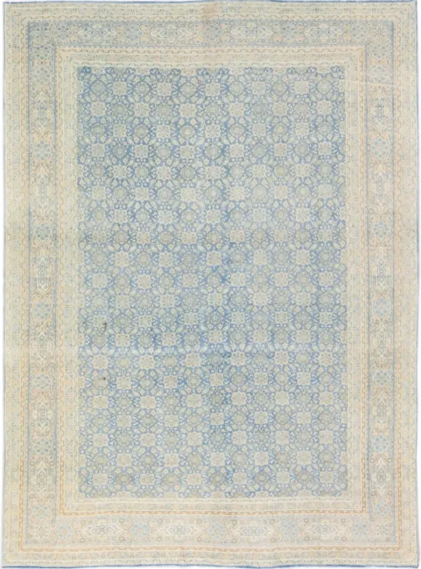 Antique Persian Tabriz Rug - Apadana - Blue - Blue