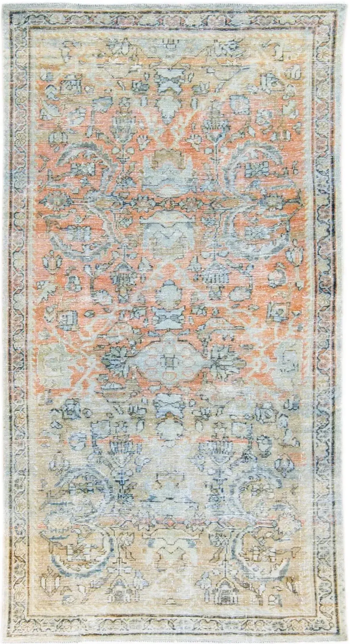 Antique Persian Mahal Rug - Apadana - Beige - Beige