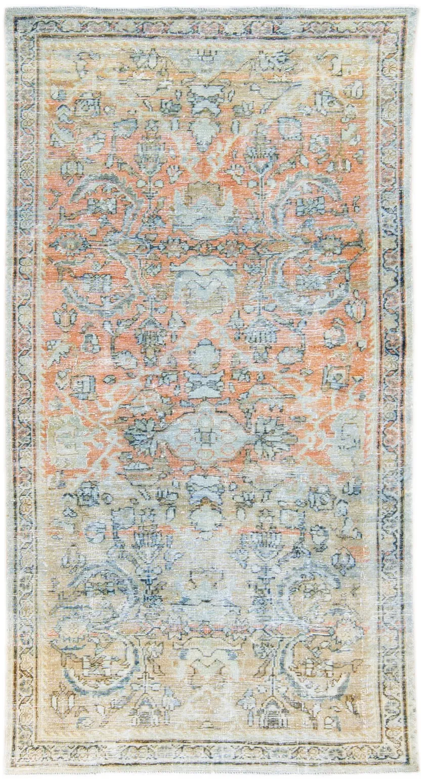 Antique Persian Mahal Rug - Apadana - Beige - Beige