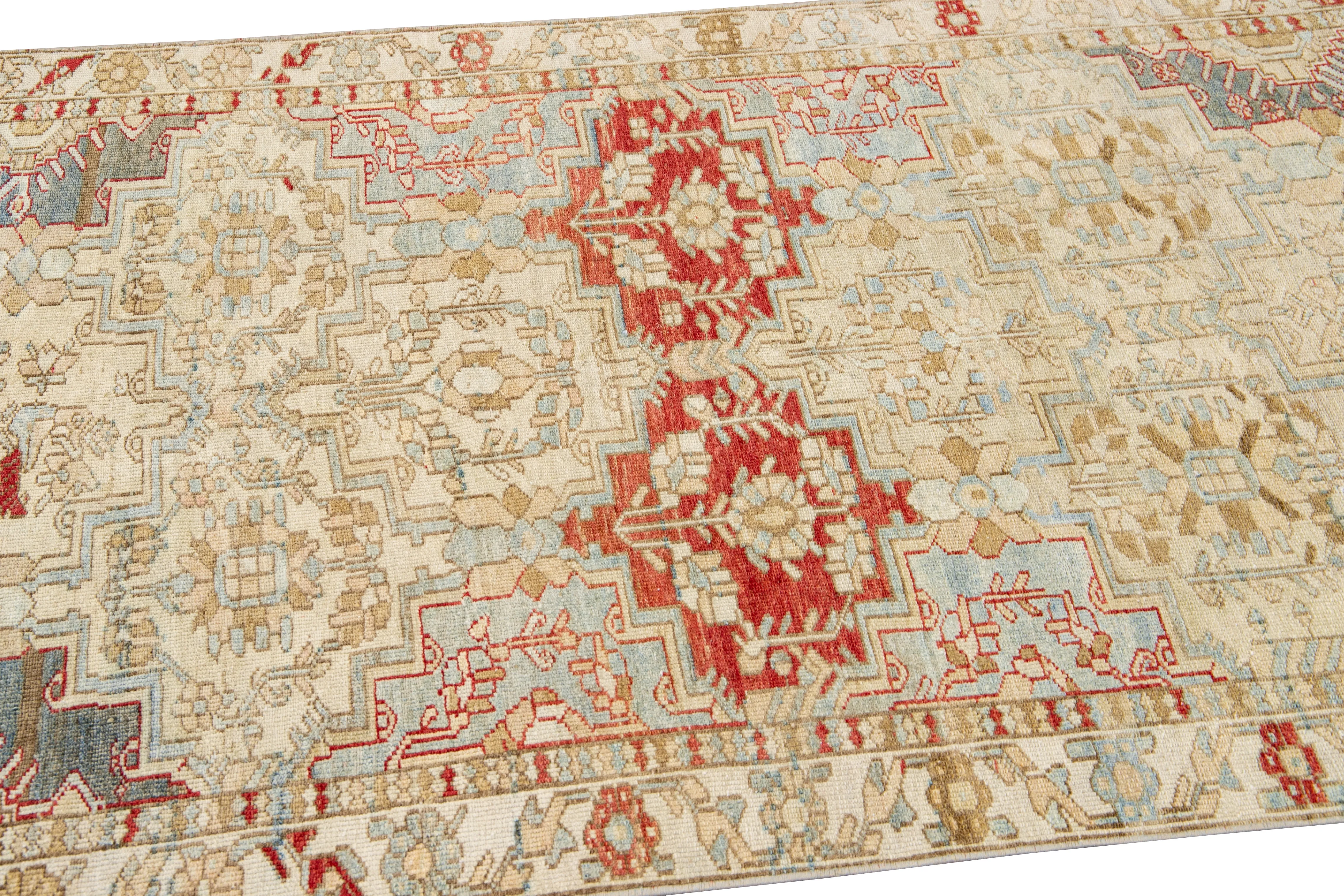 Antique Persian Tabriz Rug - Apadana - Beige - Beige