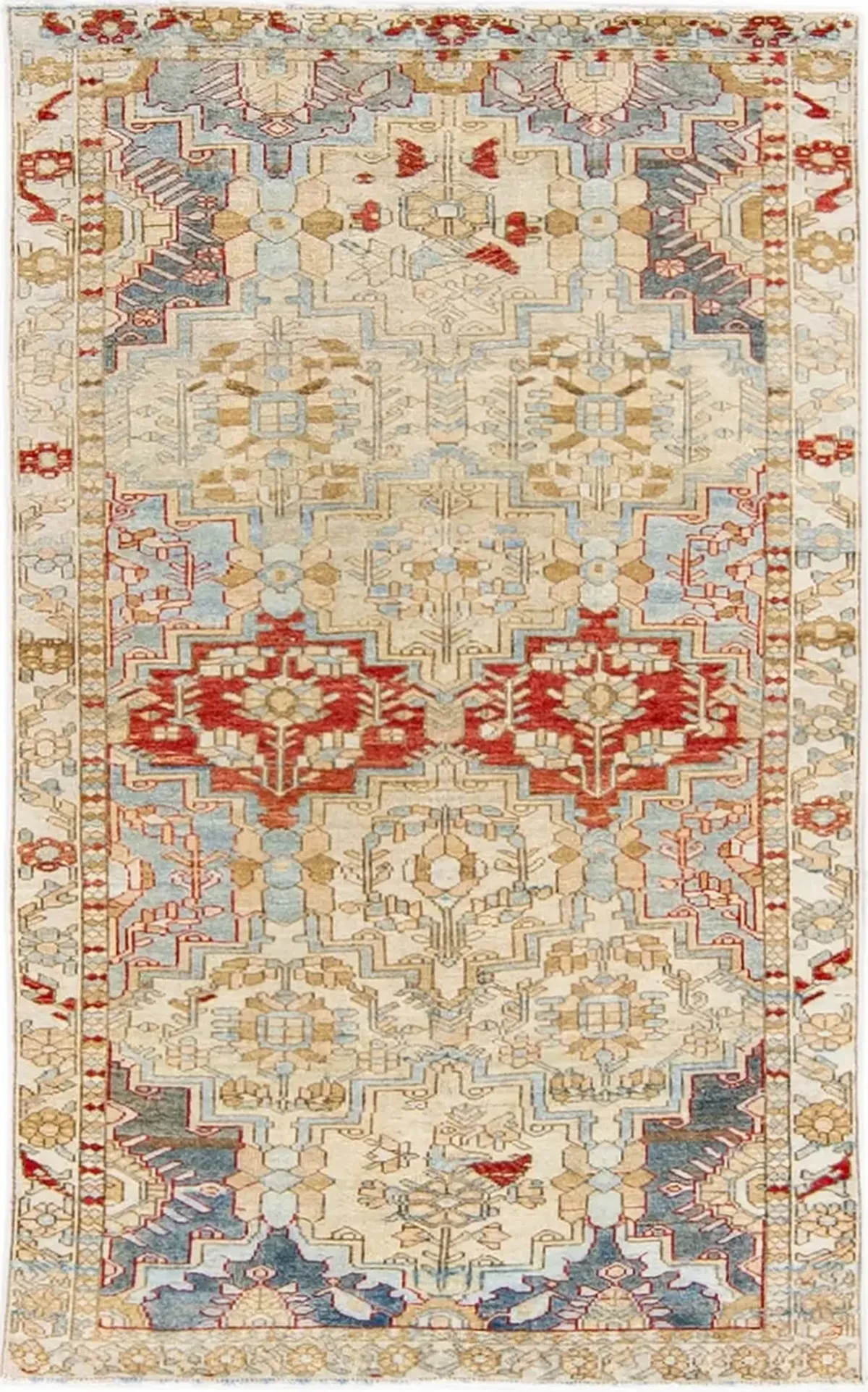 Antique Persian Tabriz Rug - Apadana - Beige - Beige