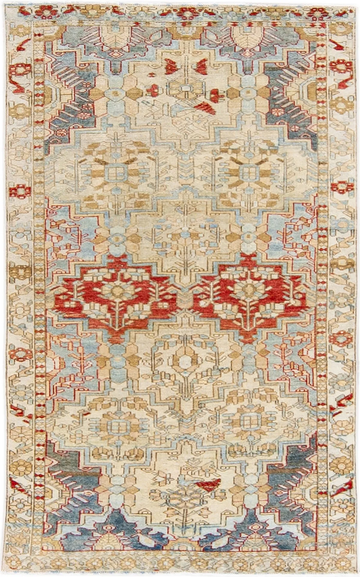 Antique Persian Tabriz Rug - Apadana - Beige - Beige