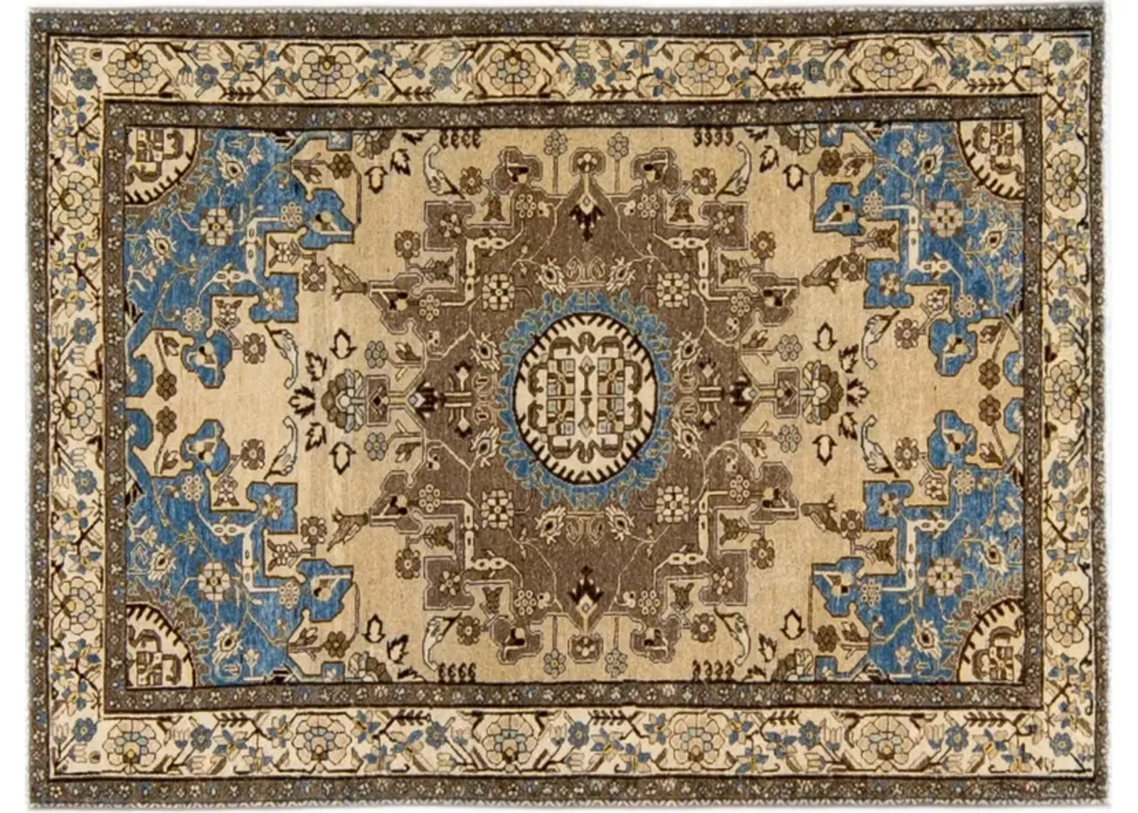 Antique Persian Malayer Rug - Apadana - Beige - Beige