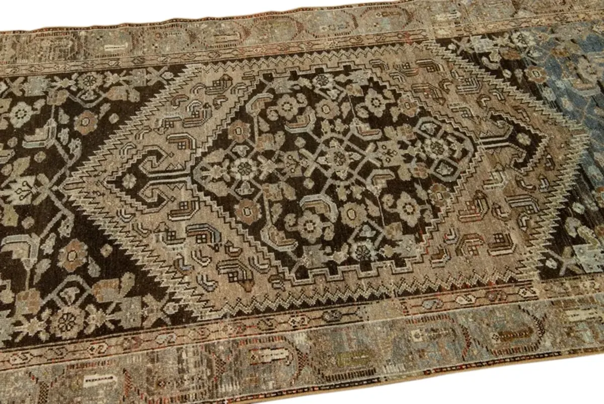 Antique Persian Malayer Rug - Apadana - Brown - Brown