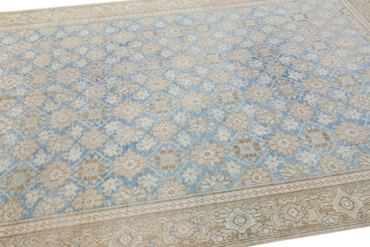 Antique Persian Tabriz Rug - Apadana - Blue - Blue