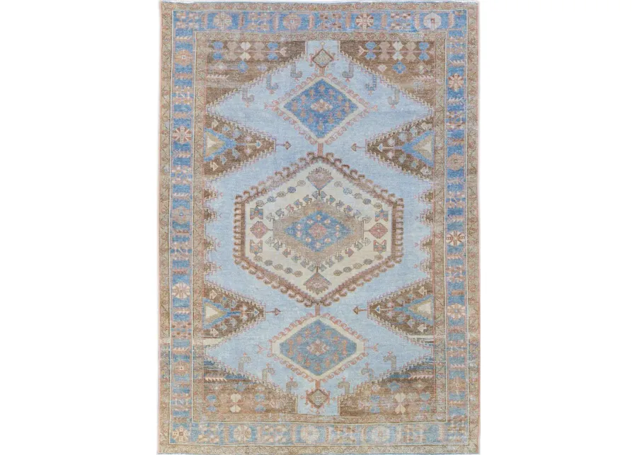 Vintage Persian Malayer Rug - Apadana - Blue - Blue