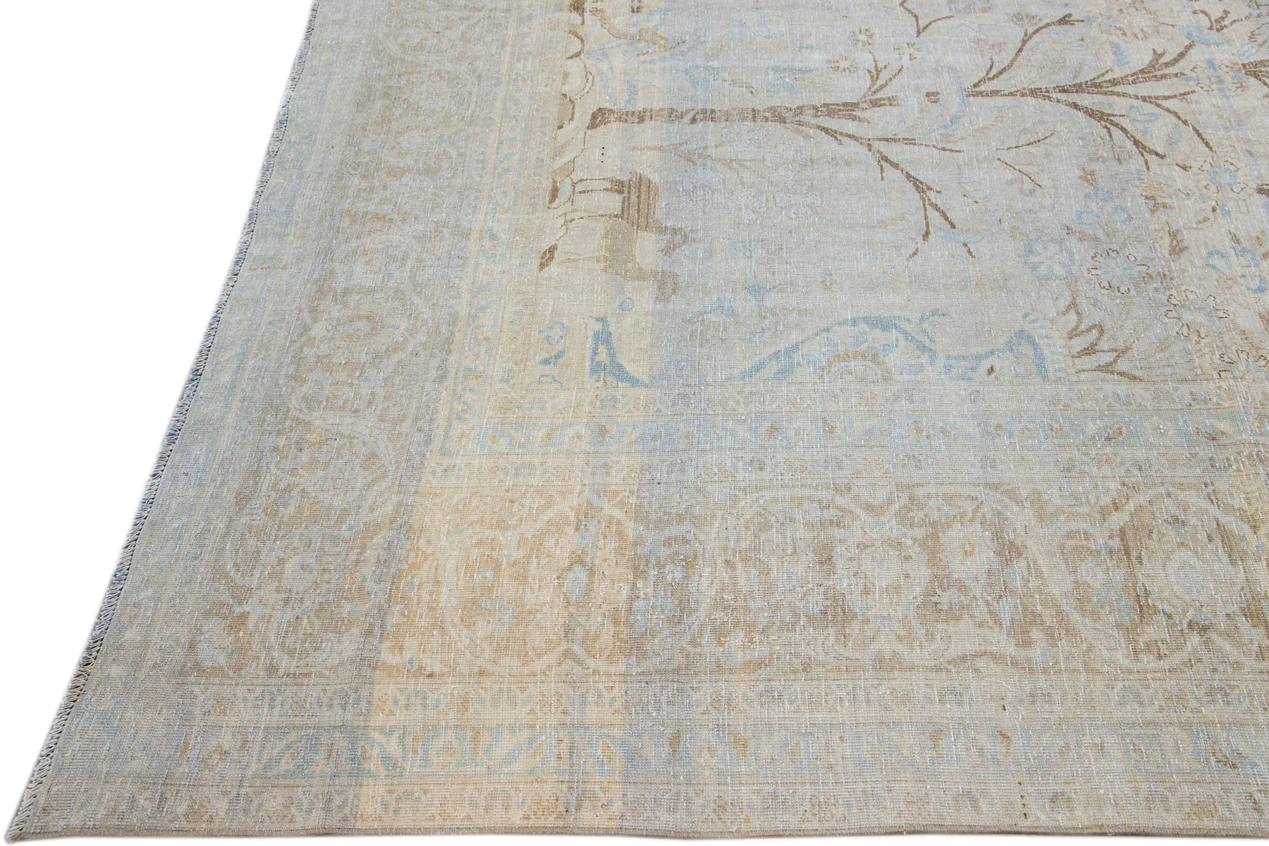 Antique Persian Tabriz Rug - Apadana - Gray - Gray