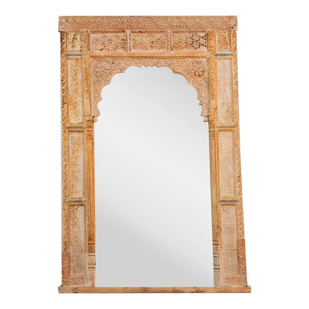 Grand Indian Door Frame Mirror - de-cor - Brown