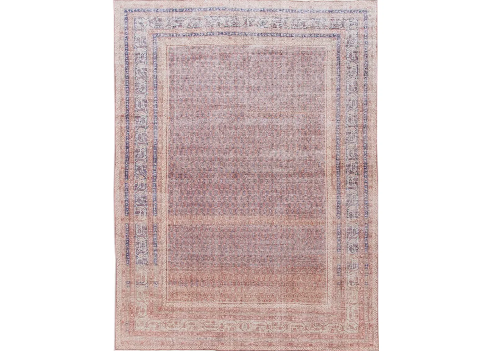 Antique Turkish Art Deco Rug - Apadana - Pink - Pink