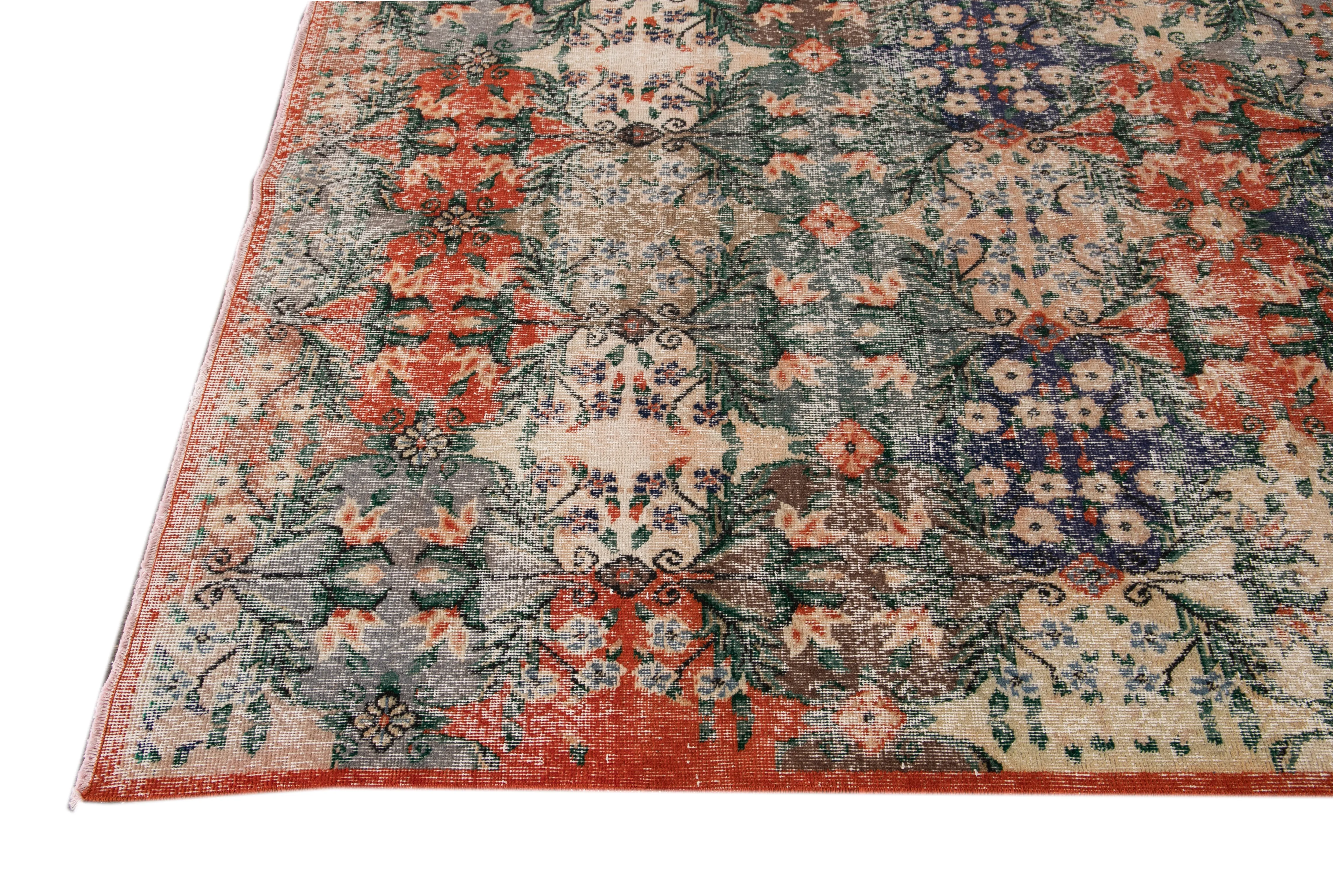 Antique Turkish Art Deco Rug - Apadana - Brown - Brown