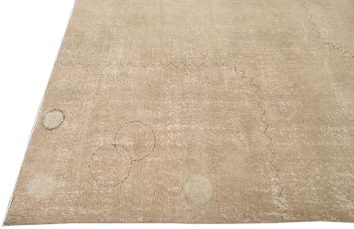 Antique Turkish Minimalism Rug - Apadana - Beige - Beige