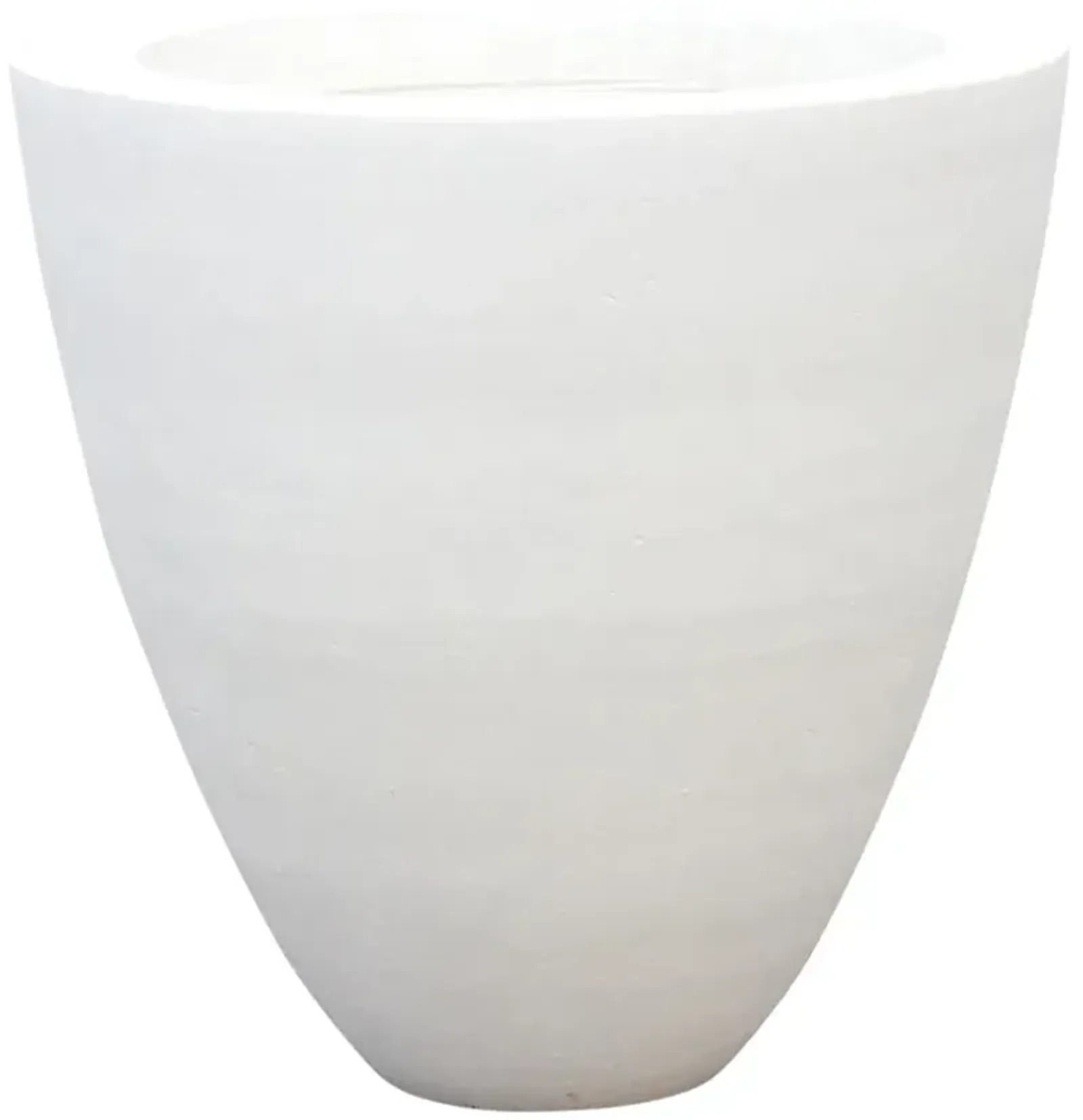 White Dove Round Stone Outdoor Planter - de-cor - Handcrafted - 25" l x 25" w x 26" h