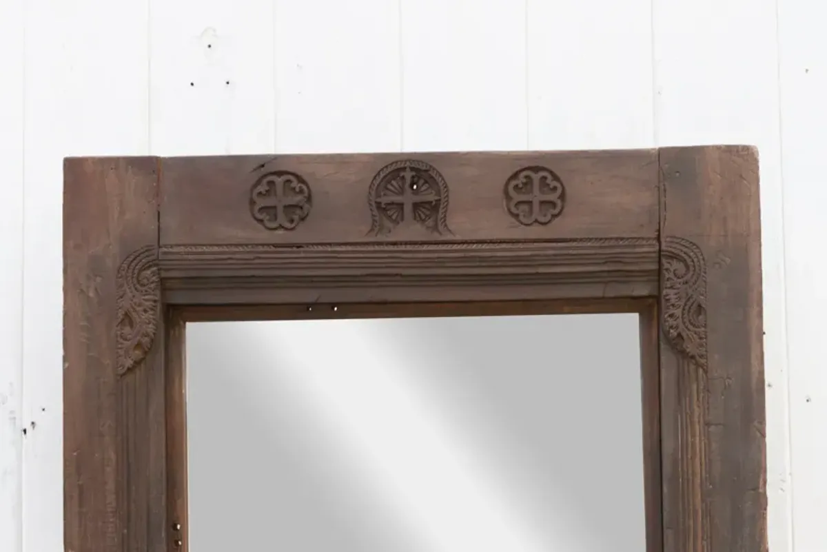 Goa Portuguese Antique Mirror - de-cor - Brown