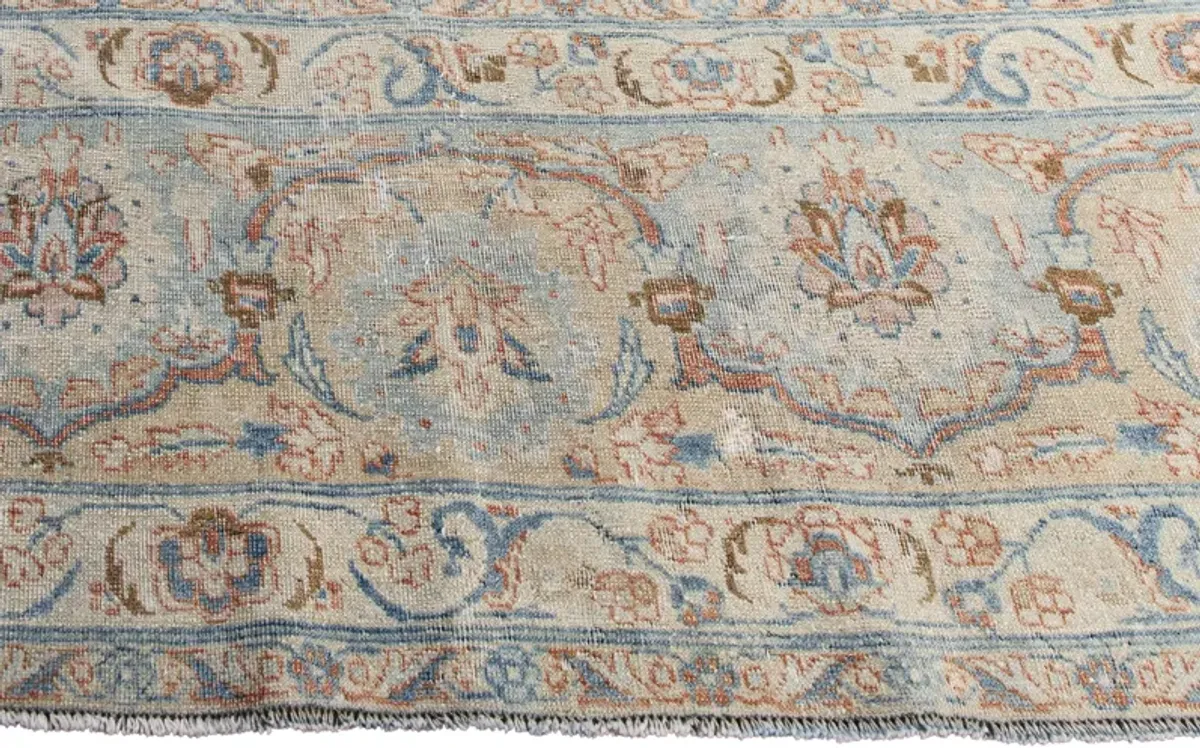 Antique Persian Tabriz Rug - Apadana - Blue - Blue