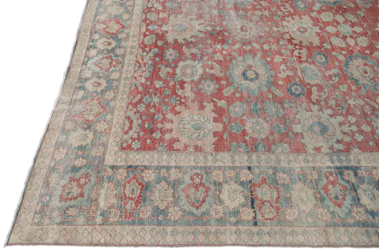 Antique Persian Mahal Rug - Apadana - Red - Red