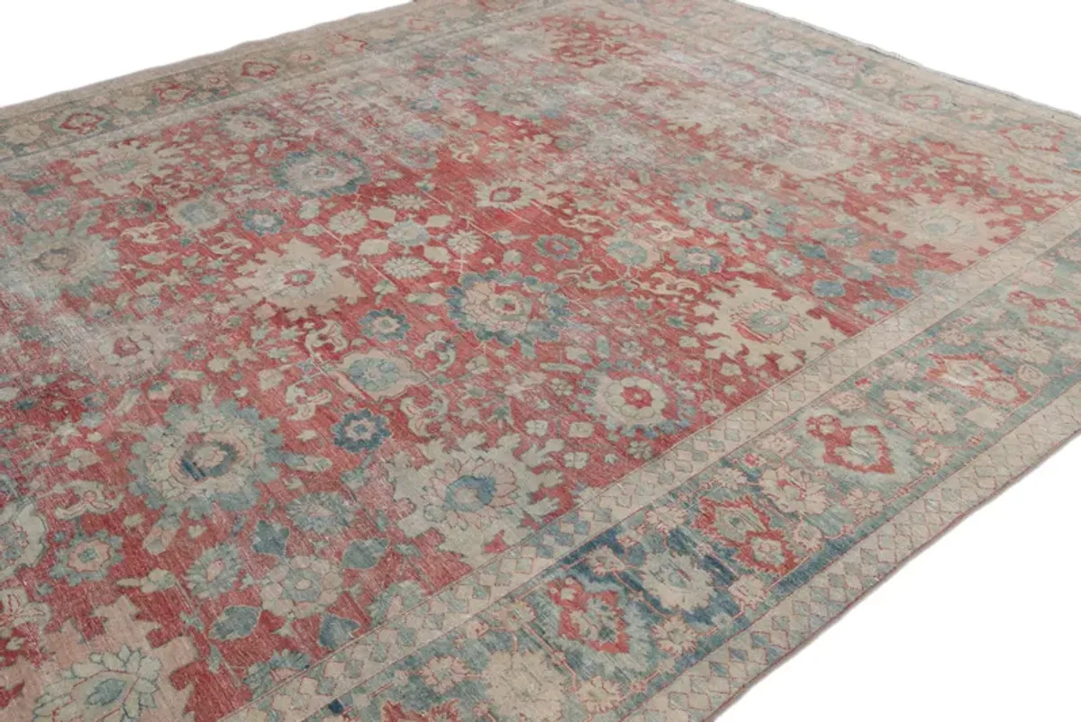 Antique Persian Mahal Rug - Apadana - Red - Red