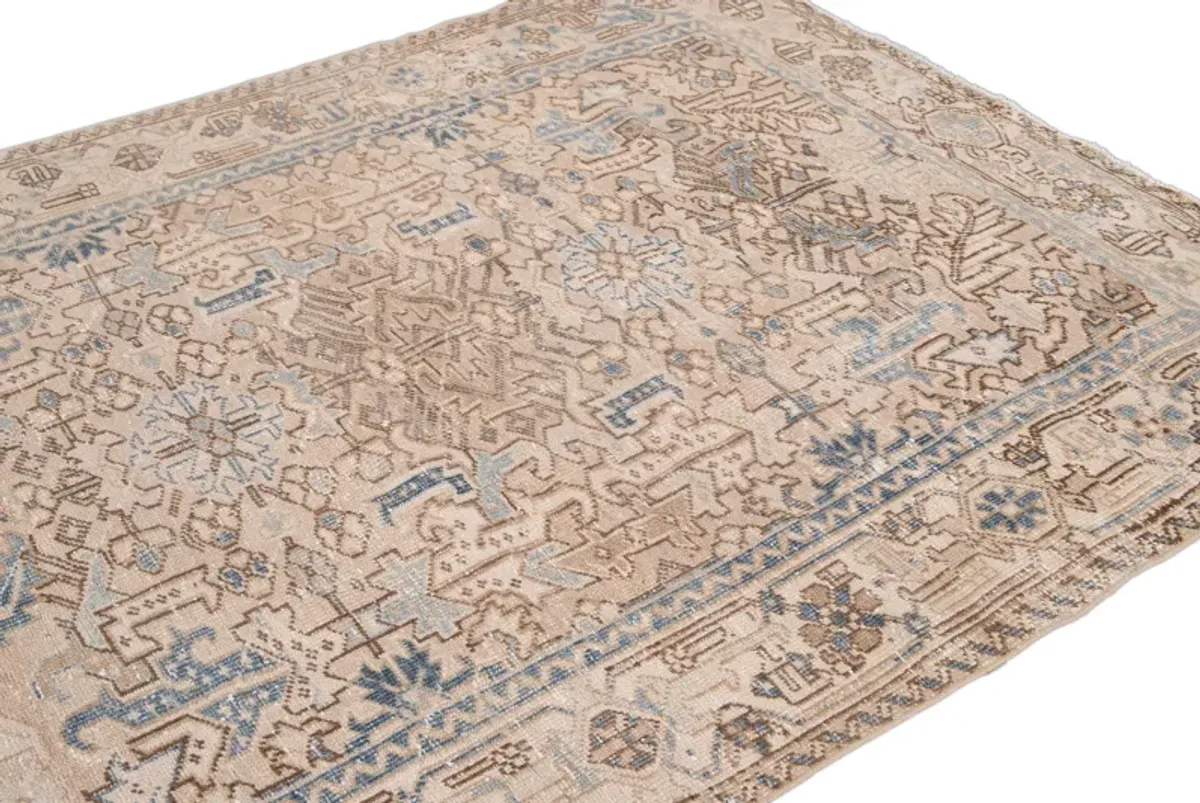 Antique Persian Heriz Rug - Apadana - Beige - Beige