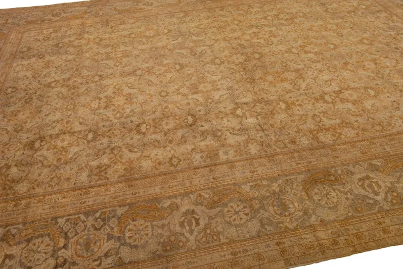 Antique Persian Sultanabad Rug - Apadana - Gold - Gold