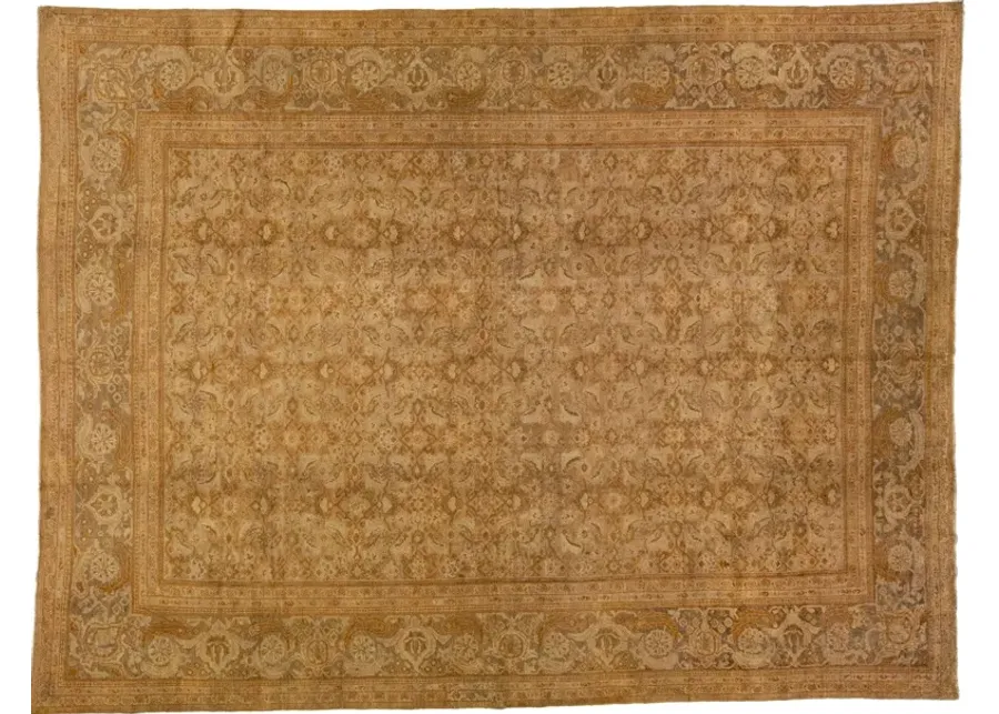 Antique Persian Sultanabad Rug - Apadana - Gold - Gold