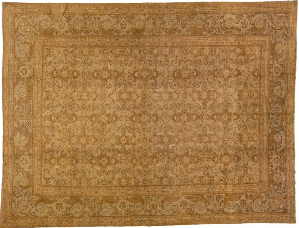 Antique Persian Sultanabad Rug - Apadana - Gold - Gold