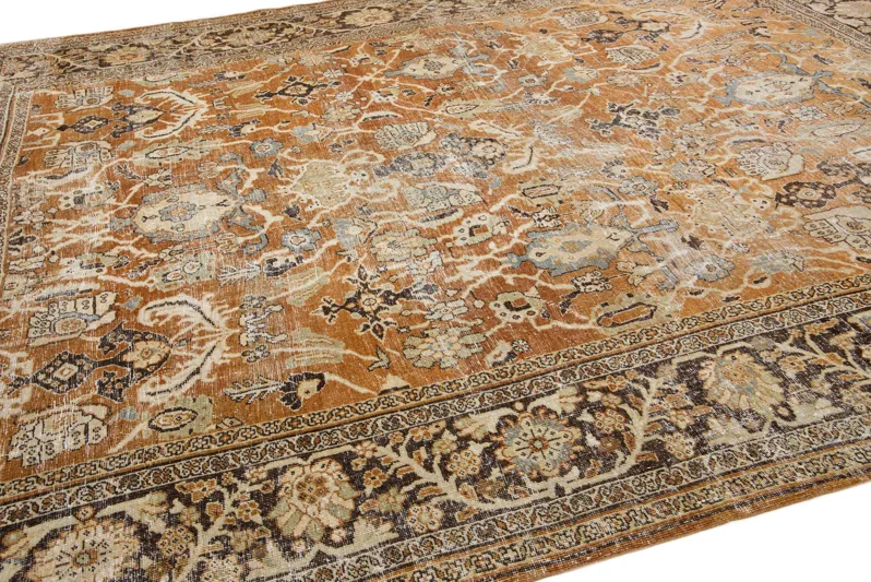 Antique Persian Mahal Rug - Apadana - Brown - Brown