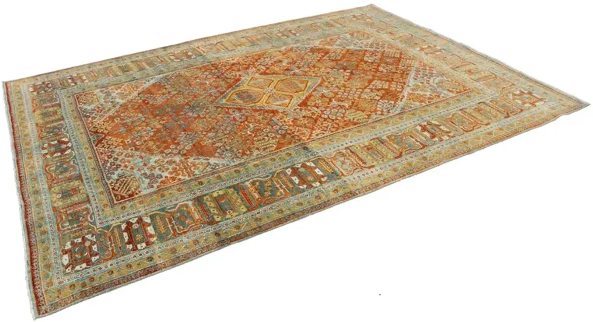 Antique Persian Josheghan Rug - Apadana - Orange - Orange